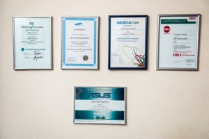 Наши сертификаты Наши сертификаты