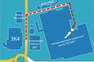 План проезда