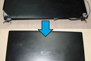 Замена верхней крышки, ремонт петель ноутбука