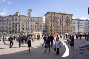 Проход от Павелецкого вокзала