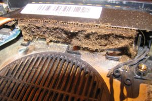 чистка ноутбука от пыли