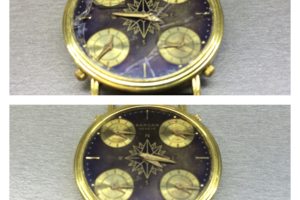 Замена сапфирового стекла на золотых часах