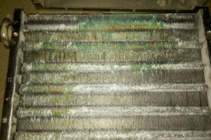 основной теплообменник до промывки