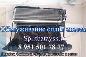 монтаж сплит систем  чистка сплит систем в азове