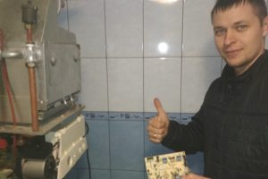 Ремонт электронной платы настенного котла