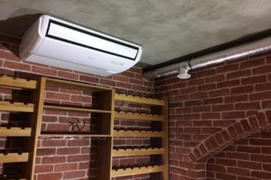 Установка сплит-системы для винного погреба