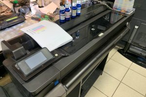 Ремонт плоттера HP DJ T520 с СНПЧ