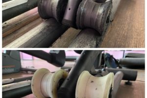 Изготовление роликов для тренажера с заменой.