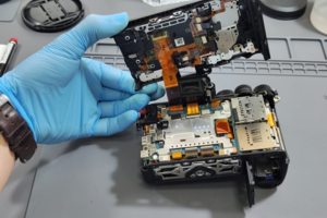 Замена затвора Sony a74